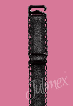 Látkové ramienka RB 394,395 10mm - Julimex 10 mm černá