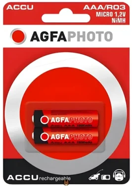 AGFAPHOTO Value Energy / Nabíjacie batérie / AAA (HR03) / 1,2 V / 1000 mAh / 2 ks (131-802824)