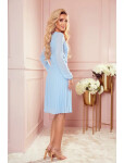 Dámske šaty Isabelle 313-10 Light Blue - Numoco M světle modrá