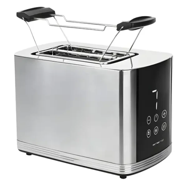 Emerio TO-128308 čierna, strieborná / Hriankovač / 800 W / 2 sloty / 7 stupňov opečenia / displej (TO-128308)