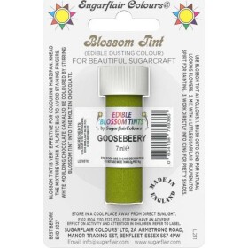 Jedlá prachová farba gooseberry 7ml - Sugarflair - Sugarflair