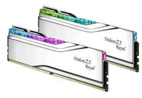 G.Skill Trident Z5 Royal RGB 96GB (2x48GB) 6400Mhz strieborná / CL32-39-39-102 / DIMM / Non-ECC / XMP 3.0 (F5-6400J3239F48GX2-TR5S)