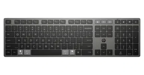 HP 725 čierna / Bezdrôtová klávesnica / nabíjacia / multidevice / USB+BT / CZ (9T5B2AA#BCM)