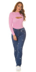 Sexy Musthave Bootcut Jeans "Hearts" denimblue 38