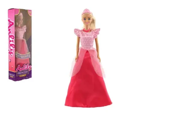 TEDDIES Bábika princezná Anlily červená
