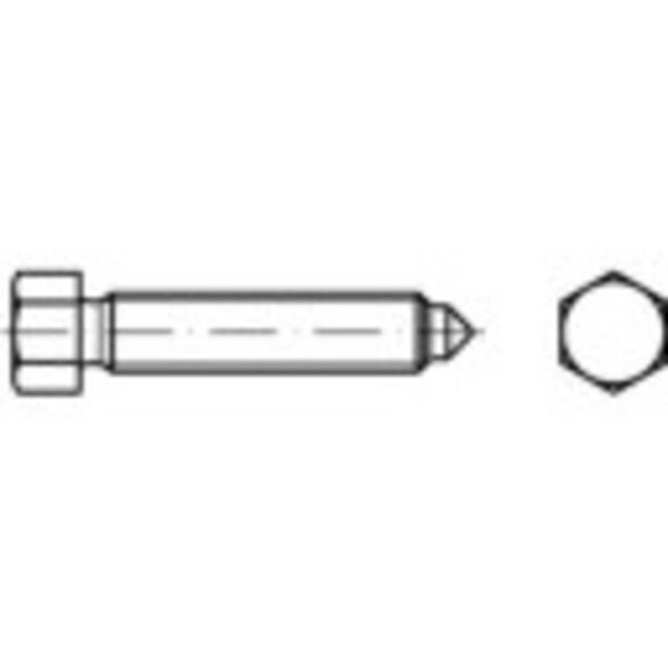 Šesťhranné skrutky TOOLCRAFT 109048 M8 DIN 564 20 mm oceľ 100 ks; 109048