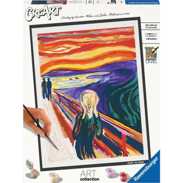 Ravensburger CreArt ART Collection - Munch: Výkrik - maľovanie podľa čísel