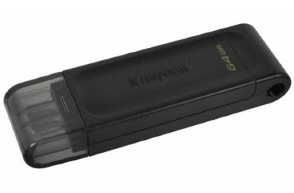 Kingston DataTraveler 70 64GB čierna / Flash Disk / USB 3.2 Gen 1 - (USB-C 3.0) (DT70/64GB)