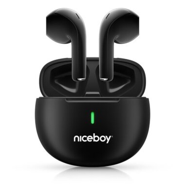 Niceboy Hive Beans POP čierna / Bezdrôtové slúchadlá / mikrofón / Bluetooth 5.3 / IPX4 (hive-beans-pop-black)