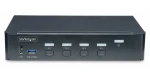 StarTech 4-portový DisplayPort KVM prepínač / KVM prepínač / 4K 60Hz / audio / USB / TAA Compliant (P4AD122-KVM-SWITCH)