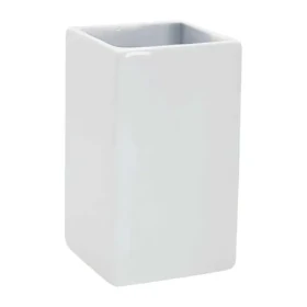 Spirella QUADRO kelímok na kefky biely / porcelán (7610583001528)