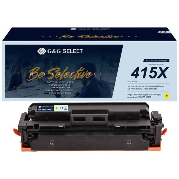 G&G W2032X toner náhradný HP 415X žltá kompatibilná toner; GS-HW2032X(415X)