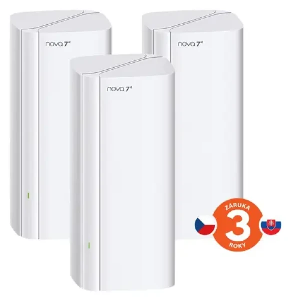 Tenda Nova EE3 Pre 3 ks / Mesh systém / WiFi 7 / BE3600 / 9x GLAN / GWAN / WPA3 / VPN server (75012036)