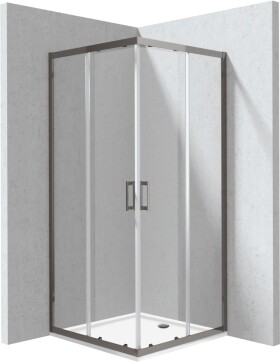 DEANTE - Funkia Evo štvorcový sprchovací kút s vaničkou, štvorcový, 90x90 cm KYCPD099P