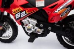 Mamido Detská elektrická motorka Cross Force červená