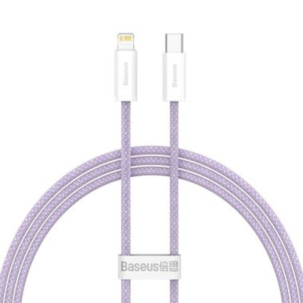 Baseus CALD000005 Kábel USB-C (M) - Lightning (M) 1 m fialová / 20W (CALD000005)