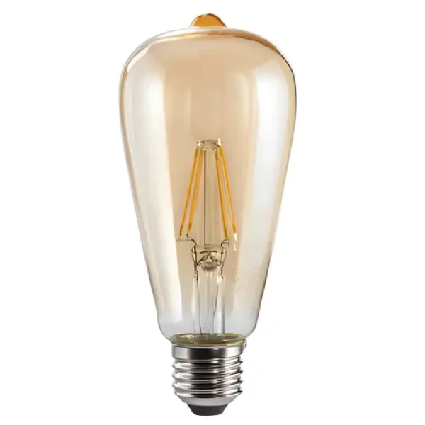 Xavax LED Filament žiarovka / E27 / 410 lm (nahrádza 36 W) / vintage tvar / jantárová / teplá biela
