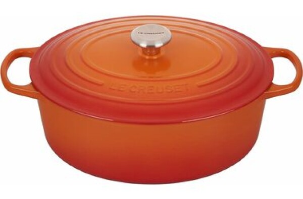 Le Creuset Signature Oválny hrniec s pokrievkou 33 cm oranžová (21178330902430)