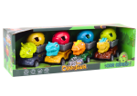 Mamido Auto dinosaurus s vajcom a prívesom Figúrky sada 4 ks
