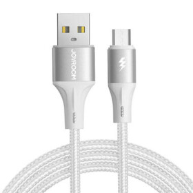 Joyroom SA25-AM3 Nabíjací kábel USB-A (M) - MicroUSB (M) 3A 1.2m biela (SA25-AM3 1.2m white)