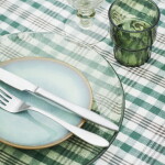 MADAM STOLTZ Dezertný tanier Green Reactive Glaze Ø 16 cm