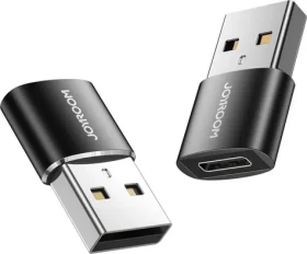 Joyroom S-H152 USB-A(M) - USB-C(F) Adaptér čierna 2ks (6941237149121)
