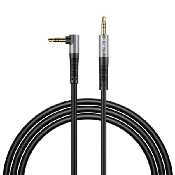 Orico AXW čierna / Audio kábel / Jack 3,5 mm (M) - Jack 3,5 mm (M) / lomený / 3 m