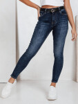 Dámske skinny džínsy námornícka modrá FashionStreet UY2789 s31