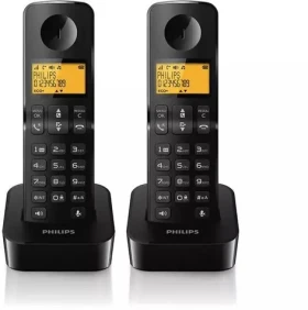 Philips D2602B/53 čierna / bezdrôtový telefón / 1.6 grafický displej / doba hovoru 16 hodín (Phil-D2602B/53)
