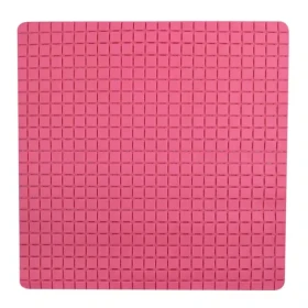 MSV Protišmyková podložka do sprchy QUADRO Premium ružová / SBS kaučuk / 54 x 54 cm