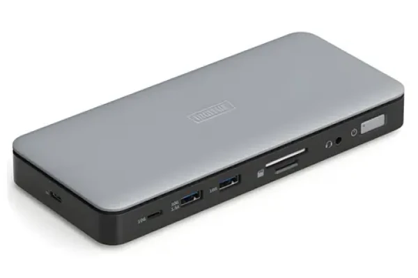 Digitus USB-C 11v1 / Dokovacia stanica / 2x HDMI / DisplayPort / 2x USB-A / USB-C / RJ45 (DA-70917)
