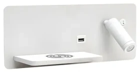 Immax LED Be PREPARE 4v1 biela ľavá / Bodové svietidlo / Qi nabíjanie / USB (08286L)