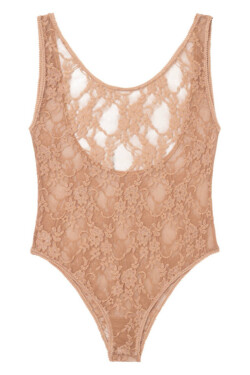 EMMA - ČIPKOVANÉ BODY SO ŠIROKÝMI RAMIENKAMI nahý L/XL