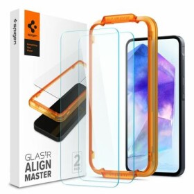 Spigen Glass tR AlignMaster 2 Pack ochranné sklo pre Samsung Galaxy A55 2ks (AGL07775)