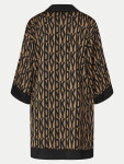 Dámska nočná košeľa YI00017 202 Brown Printed DKNY