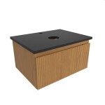 Kúpeľňová skrinka s krycou doskou SAT Evolution 58x30x44, 5 cm dub medový mat SATEVO60DMZ SATEVO60DMZ