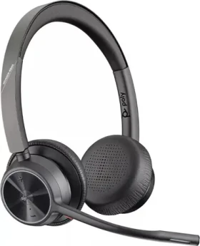 Poly Voyager 4320 UC čierna / Bezdrôtová náhlavná súprava / mikrofón / dve slúchadlá / Bluetooth 5.1 (218475-01)