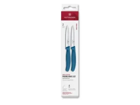 VICTORINOX Swiss Classic Kuchynský nôž 10 cm set 2 ks modrá / rovné a vrúbkované ostrie (6.7792.2C1)