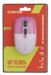 Canyon MW-26 ružová / Bezdrôtová myš / LCD displej / Tichý klik / Dual Mode (CNS-CMSW26P)