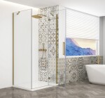 GELCO - TRINITY GOLD štvorcový kút 1000x1000 pravý, číre sklo, GT5610-10CR-G GT5610-10CR-G