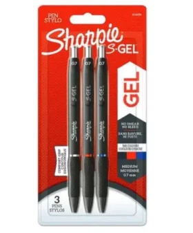 Sharpie S-Gél 0.7 mm 3 ks / Gélové pero / farba náplne: modrá/čierna/červená (2136596)