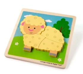 Bigjigs Toys Vkladacie puzzle Ovečka