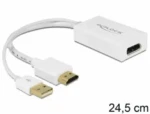 Delock adaptér HDMI A samec na Displayport samica (62496)