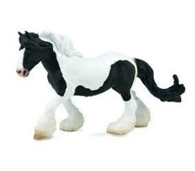 Collecta Kôň Gypsy Mare - Black White Piebald