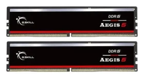 G.Skill Aegis 5 čierna 64GB (2x 32GB) 5200 MHz / DDR5 / PC5-41600 / CL40-40-40-83 / DIMM / 1.1V / XMP 3.0 / EXPO (F5-5200J4040A32GX2-IS)