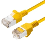 MicroConnect CAT6A U-FTP Slim žltá / Patch kábel / 10 m / LSZH / RJ-45 (V-FTP6A10Y-SLIM)