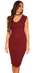 Sexi pletené šaty 9037 - KouCla UNI cappucino