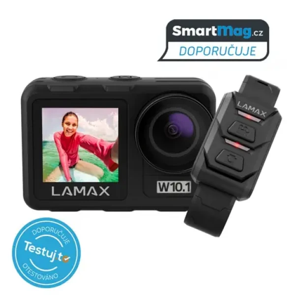 Lamax W10.1 čierna / športová kamera / 4K60fps / MAXsmooth 2.0 stabilizácia WiFi / micro HDMI / microSD / dopredaj (LMXW101)