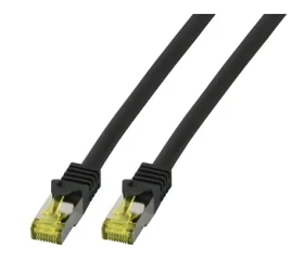 EFB čierna / Patch kábel / Cat6a S/FTP / RJ45-RJ45 / 25 m / LSZH (MK7001.25B)