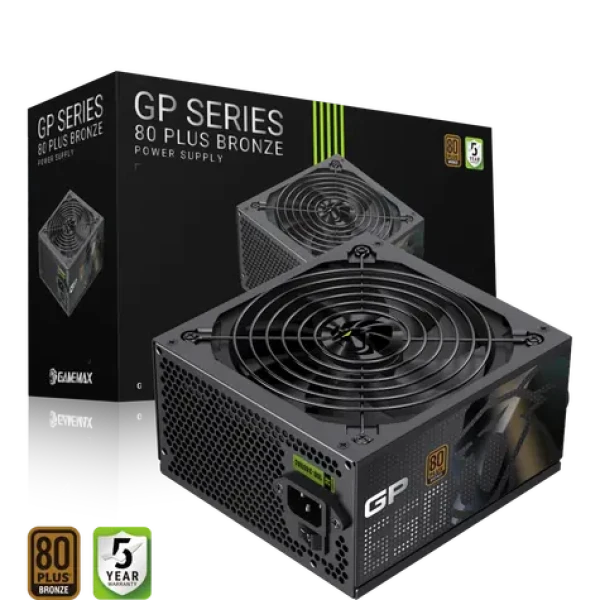 Gamemax GP 650B / Zdroj ATX / 650W / 80 PLUS Bronze / nemodulárne (GP 650B)